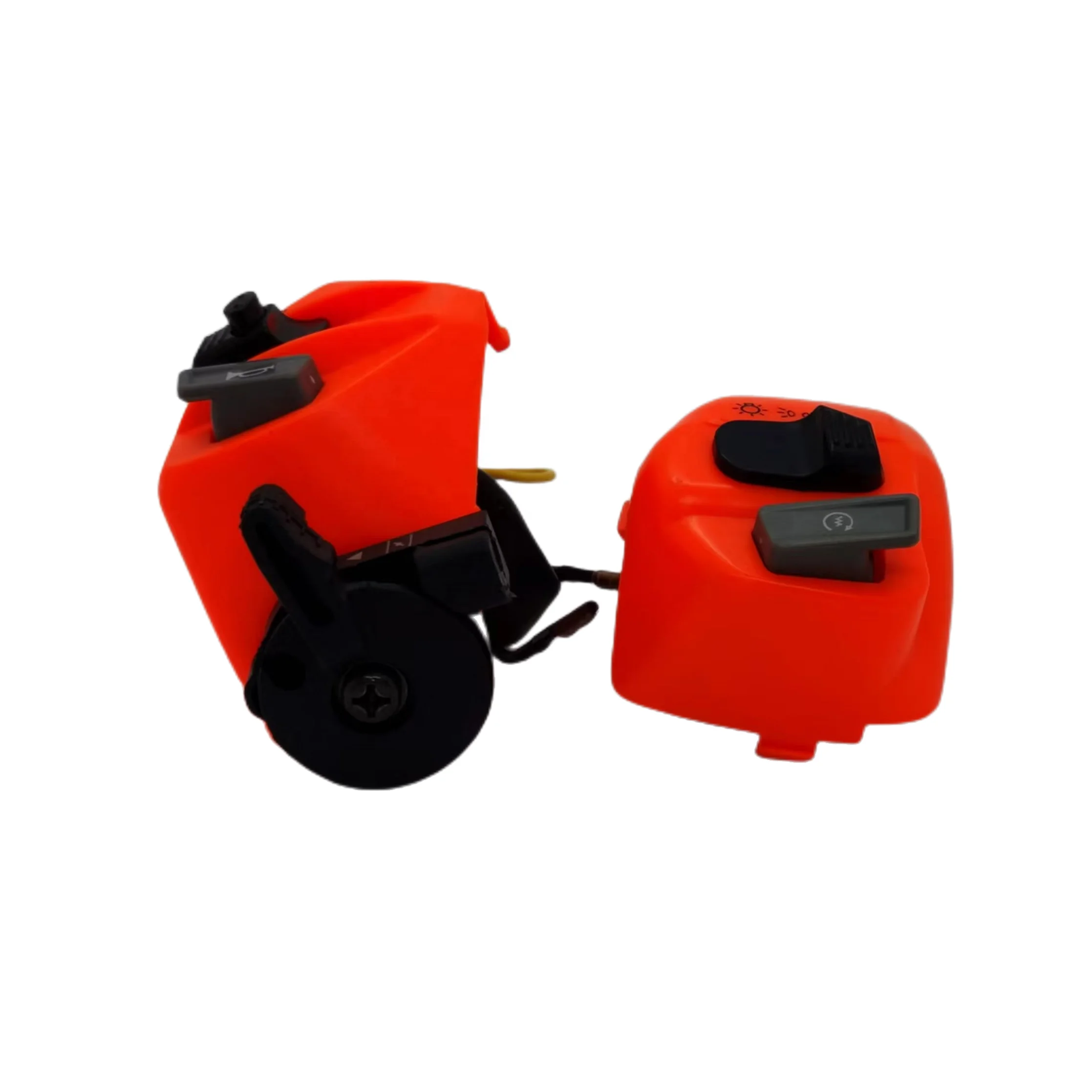 8 Wires MIO LH RH Handle Switch for All Type of Motorcycle Orange