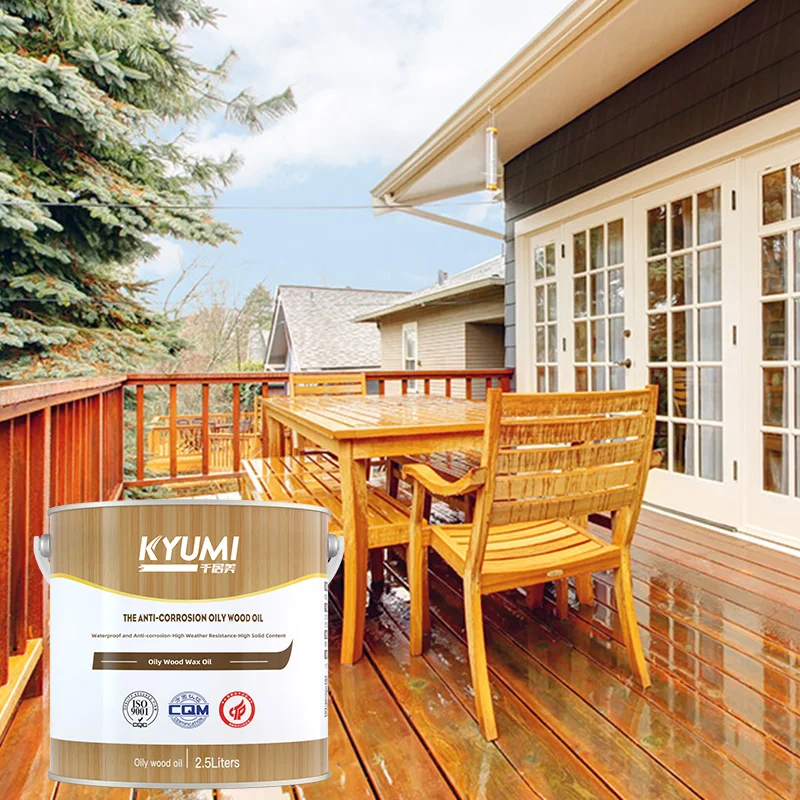 High durable barrier on soft and hardwoods wooden structure wax oil coating the stable paint supplier