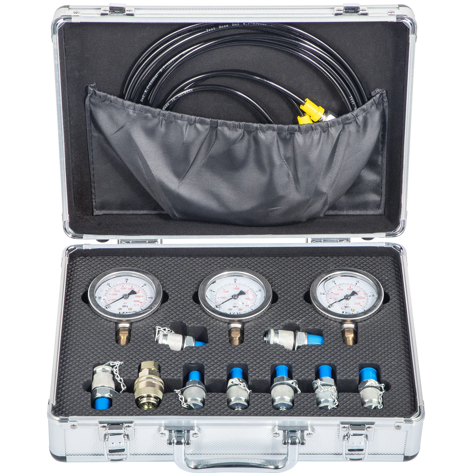 TKS/JZW Portable Excavator Pressure Test Kit Hydraulic Pressure Gauge for Construction Works