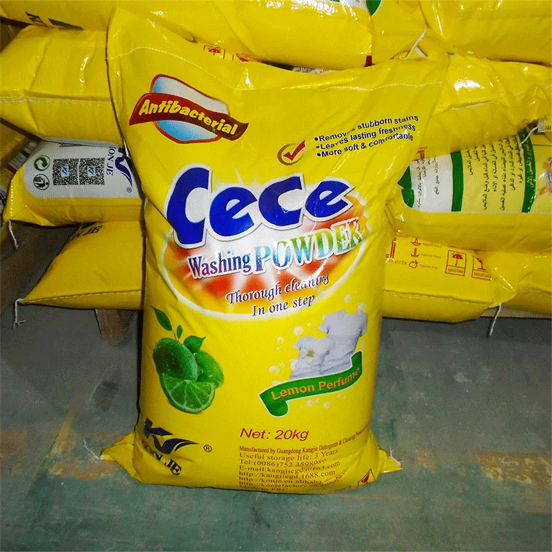 High Quality Lemon Laundry Detergent Powder with Strong Fragrance
