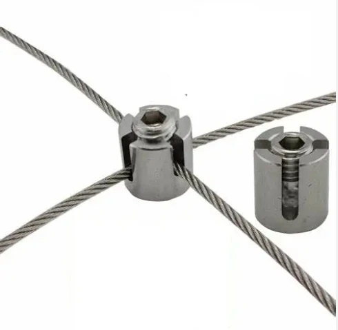 Manufacture Stainless Steel 316  Cross Wire Clamps / Net Clips