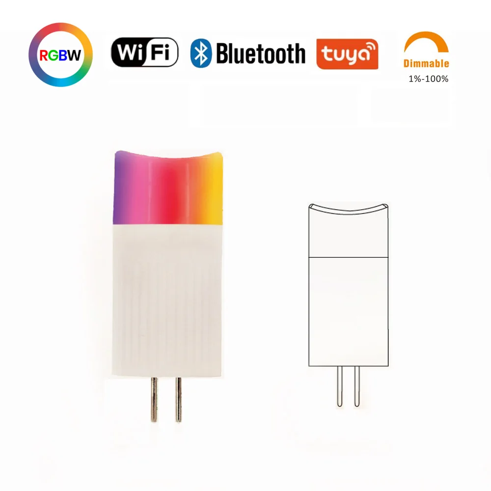 Наружный ландшафтный свет BT Tuya Control RGB с регулируемой яркостью Smart Wifi RGBW MR11 светодиодная точечная лампа Светодиодная интеллектуальная