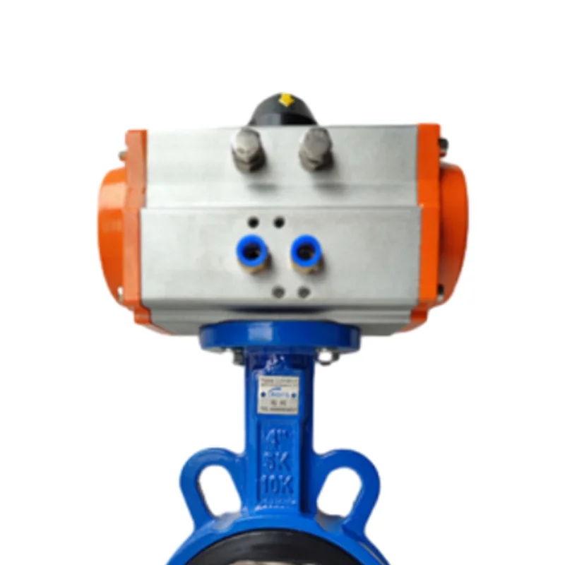 Best Design Factory Direct Sales Pneumatic Wafer Butterfly Valve Rubber Soft Seal