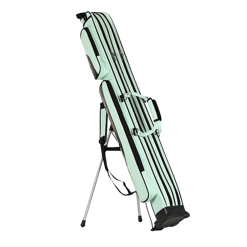 Waterproof Portable Large Capacity Fly Holder Colourful Carrying Case PU Fishing Tackle Rod Bag