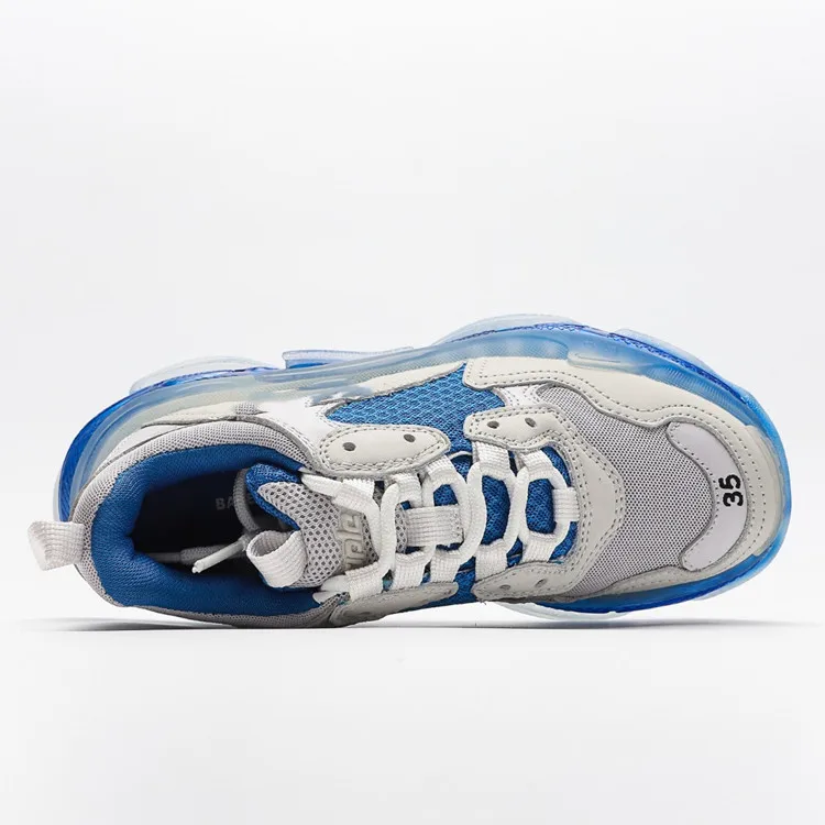 Оптовая продажа, обувь на толстой подошве для папы, модная амортизирующая повседневная обувь Balanciaga для мужчин и женщин