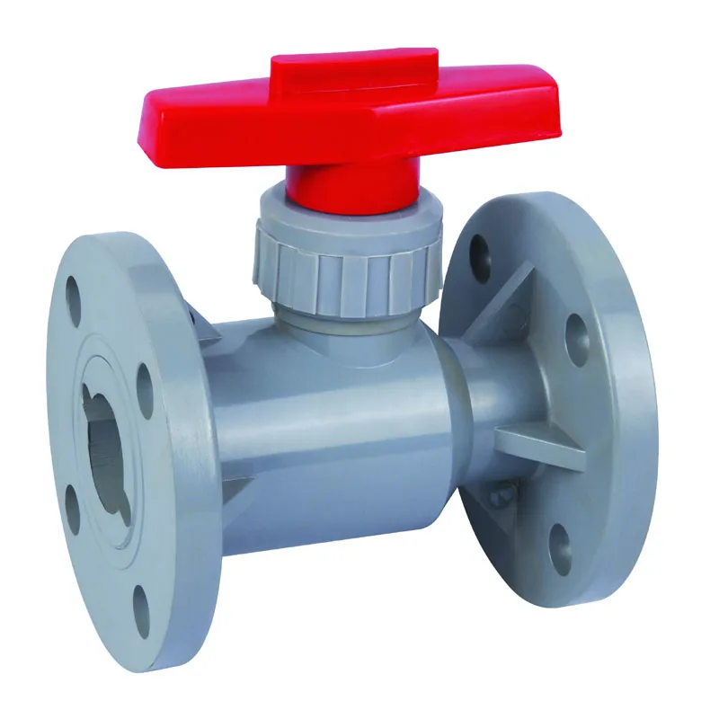 pvc flange ball valve for different size from china