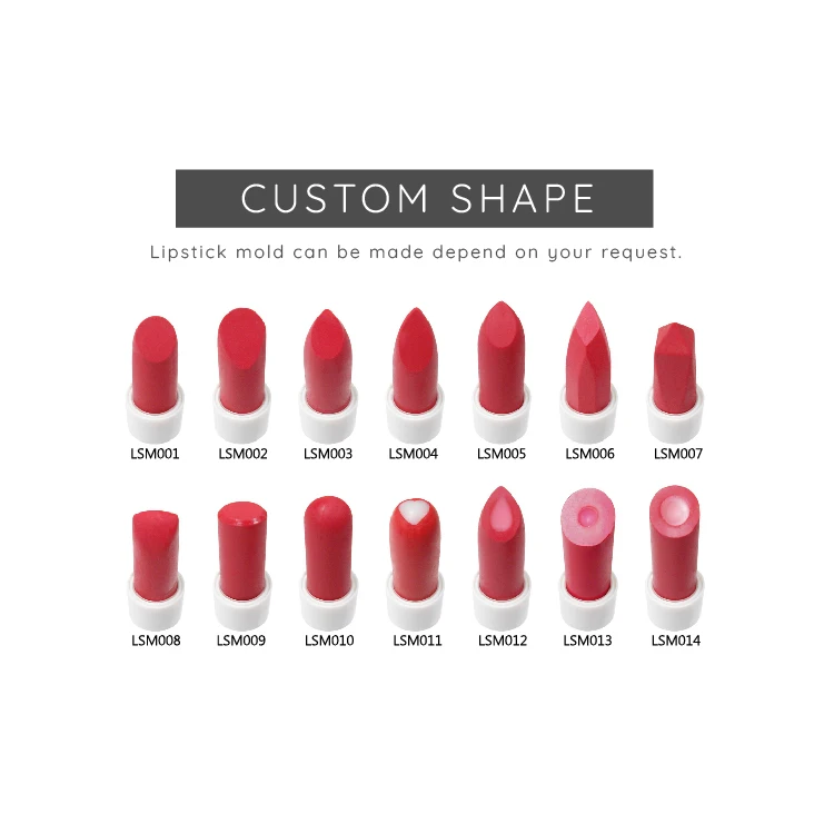 OEM Customize Multicolor Lipstick Pink Matte Makeup Lipstick Made in Taiwan