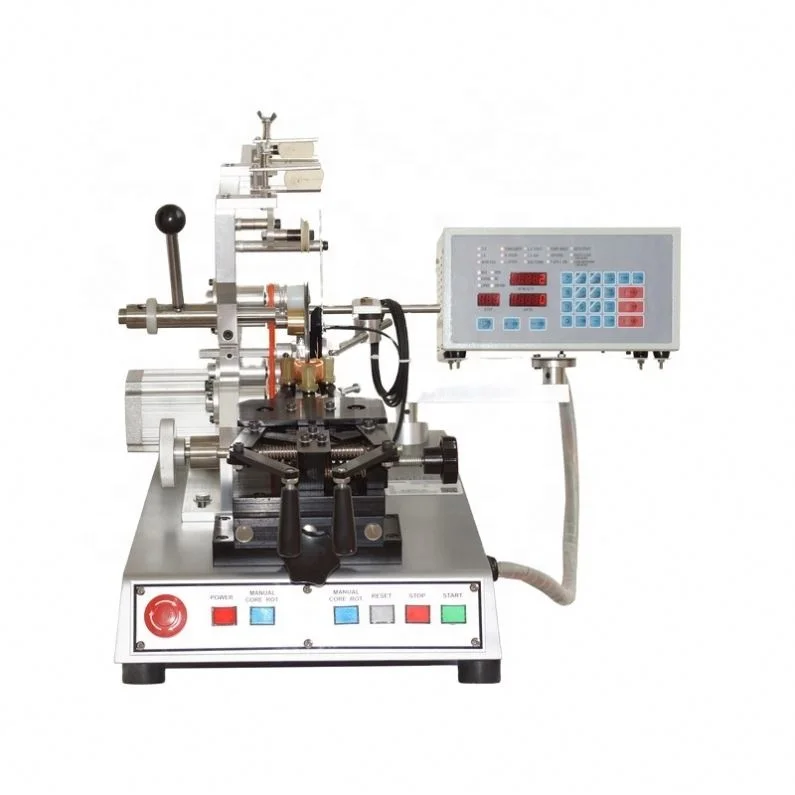 Toroid coil winding machine for torquer motor stator coil