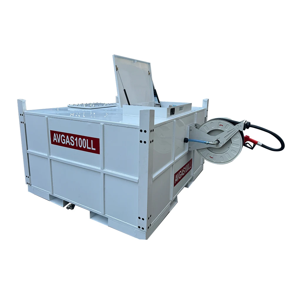 Sumac 3500l 2.5m3 5000l double walled portable mobile diesel aviation fuel jet JP54 transcube gasoline tank with 12V 15gpm Pump