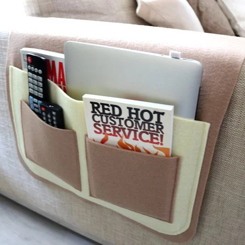Wholesale Handmade Custom Felt sofa organizer  sofa arm rest organizer sofa armrest organizer