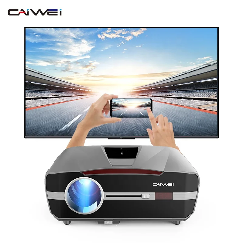 Caiwei Новый projuct A15K Smart 4K Projector1080P 13000 люмен Автофокус Android 9 домашний ЖК-проектор Full HD
