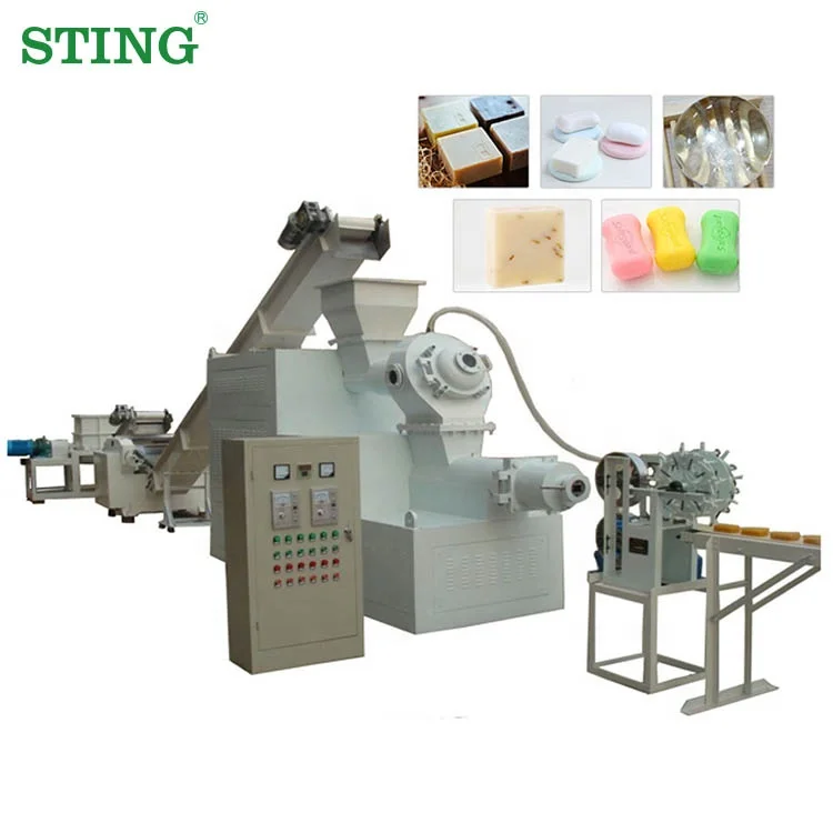 300Kg Per Hour Aloe Vera Tablet Complete Soap Noodle Long Bar Making Machine Production Line