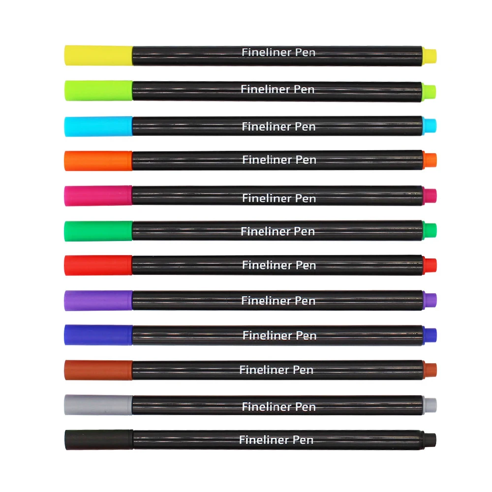 2022 рекламная 48 цветов Fineliner Pen с логотипом клиента для