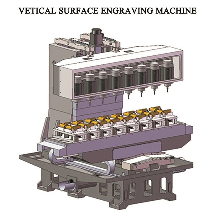 24000 r/min Vertical surface finishing machine 8 tool magazines CNC peering machine for faucet hardware sanitary fittings