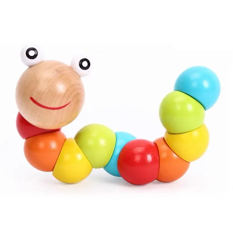 wooden baby toy High-End Technology Manufacturing Twister Bug Toys For Other Education