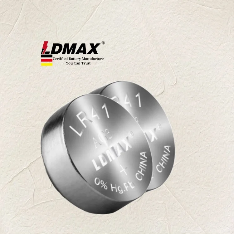 LDMAX Factory Eco-friendly L736 GP92A 192 392 AG3 1.5v LR41 Alkaline Battery Button Cell for LED light