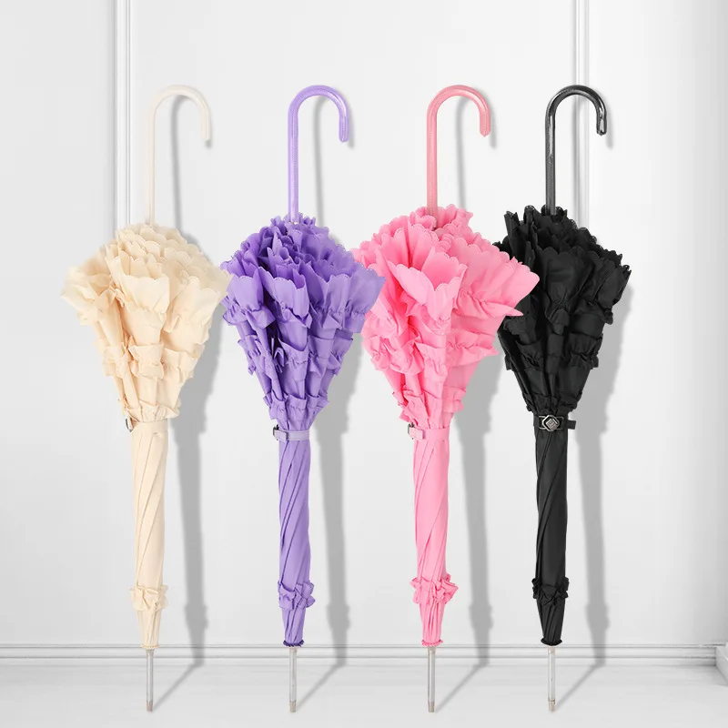 DD3248 женские домашние милые Зонты принцессы полуавтоматические готические брачные большие зонты от солнца