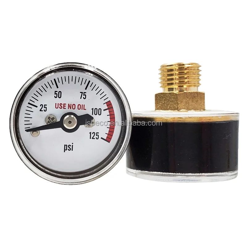 BECO 125psi pressure gauge 1inch manometer for bike pump 8bar 9bar pressure gauge
