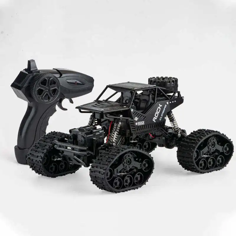 Amason Hot Sale 2.4GHz Powerful Racing Crawler Car Remote Control 4x4 Alloy Track 2.4Ghz Off-Road Stunt Truck for Kids