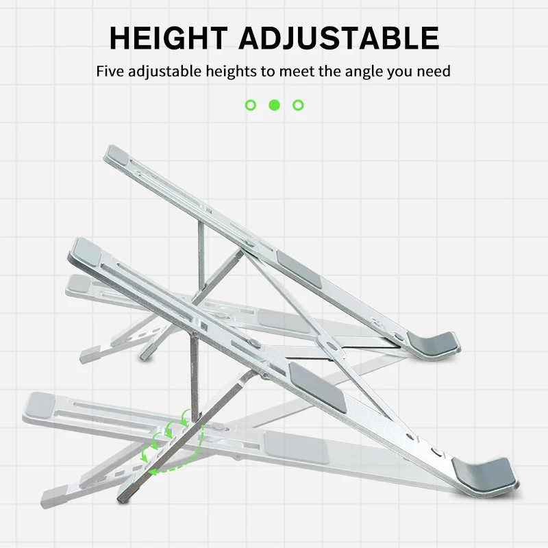 11-17 Inch Cooling Stand Folding Adjustable Angle Desktop Laptop Stand Universal Non-slip Laptop Stand