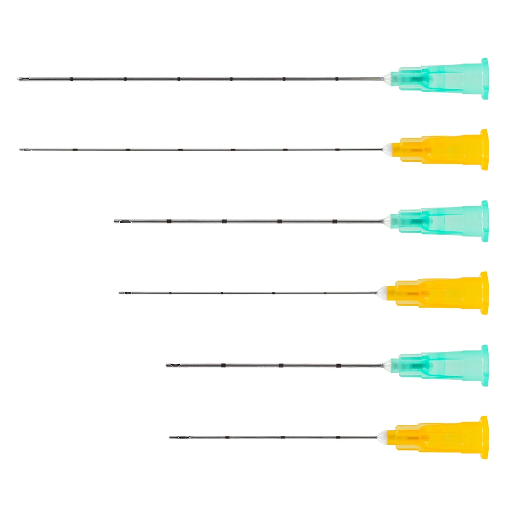 Factory Direct Sale Medical Sterile Microcannula Piercing Needles Sizes 18g 21g 22g 23g 25g 27g Blunt Needle Cannula
