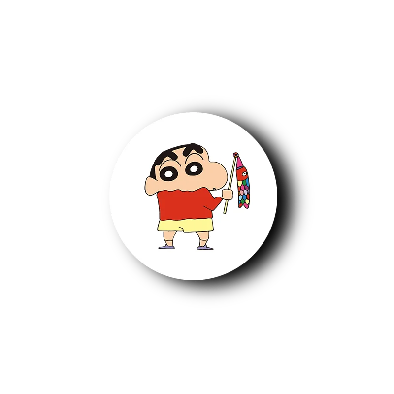 UV Printing Custom Logo Phone Socket Anti-Fall Durable Adjustable Phone Holder Cartoon Cute Crayon Shin-chan Mobile Phone Stand