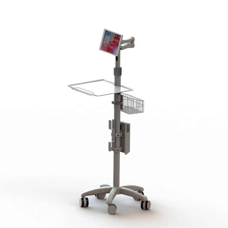Movable Hospital Tablet Trolley 9.7 inch,10.2 inch,12.9inch 360 degrees of adjustment Medical ipad Medical Cart