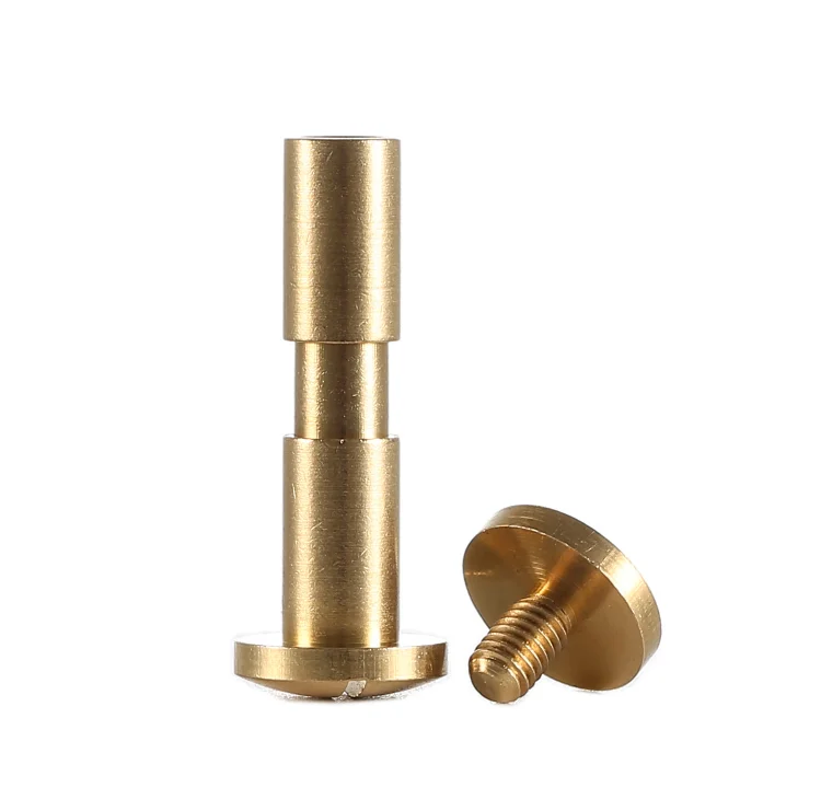 Custom logo stainless steel tabular rivet and brass chicago Stainless Steel Lash Nail Screw