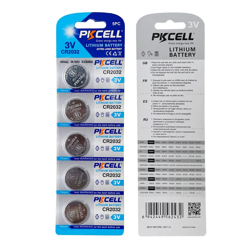 Factory Supply Cr2032 Cr2045 Button Cell 3v Lithium Battery Cr2450