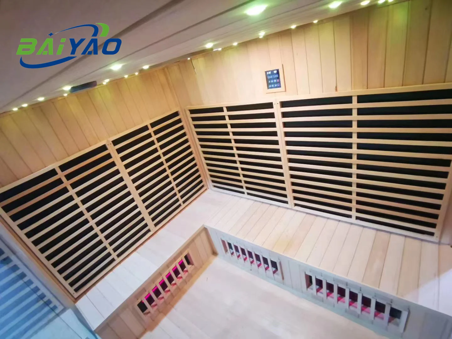 Large Size Sauna Indoor Hemlock Wood Slimming Beauty Wet Sauna Room Health And Wellness Spa Sauna 6 Person