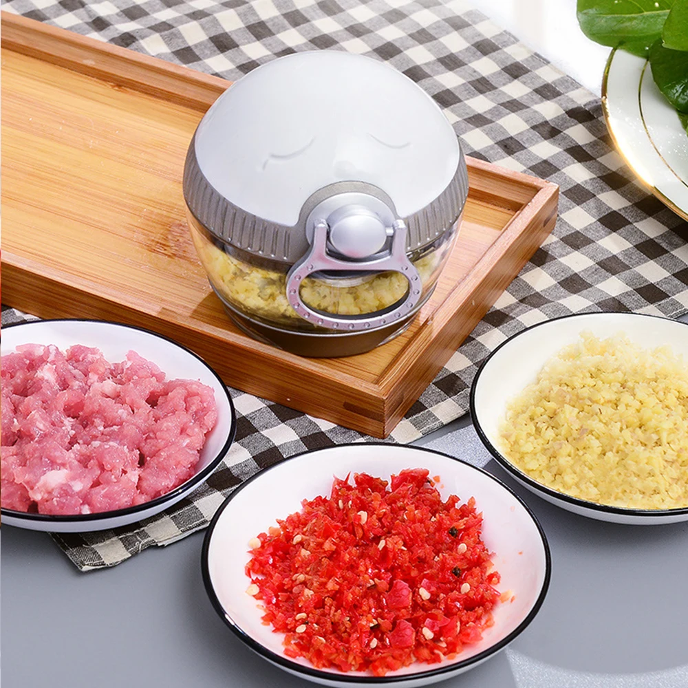 2020 Hot Selling Home Use Kitchen Accessories Mini Garlic Quick Manual Pull Vegetable Chopper