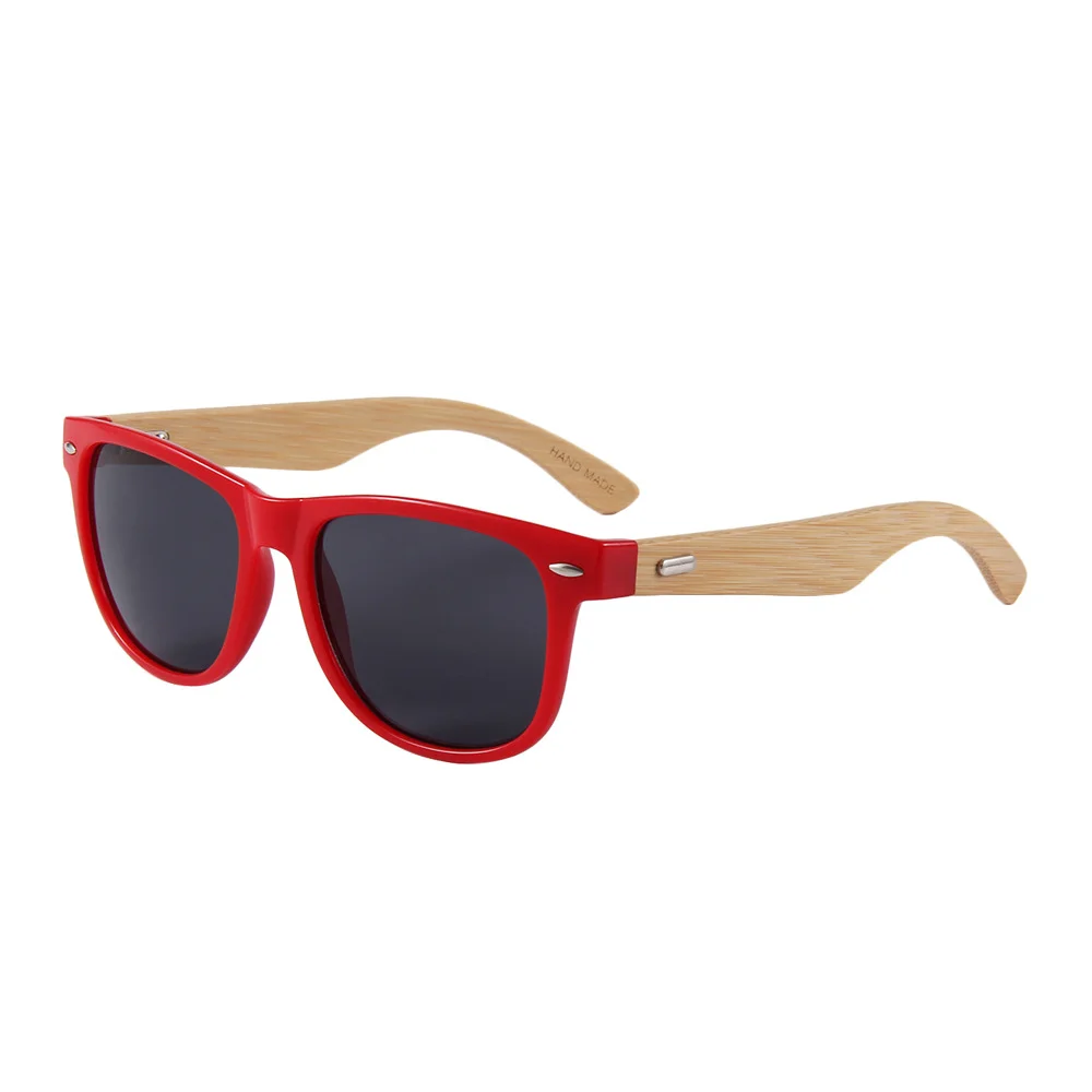Custom Logo Wooden Sunglasses UV400 Lenses High Quality Men for Driving Traveling Blue White Gold Red Pink Transparent PC