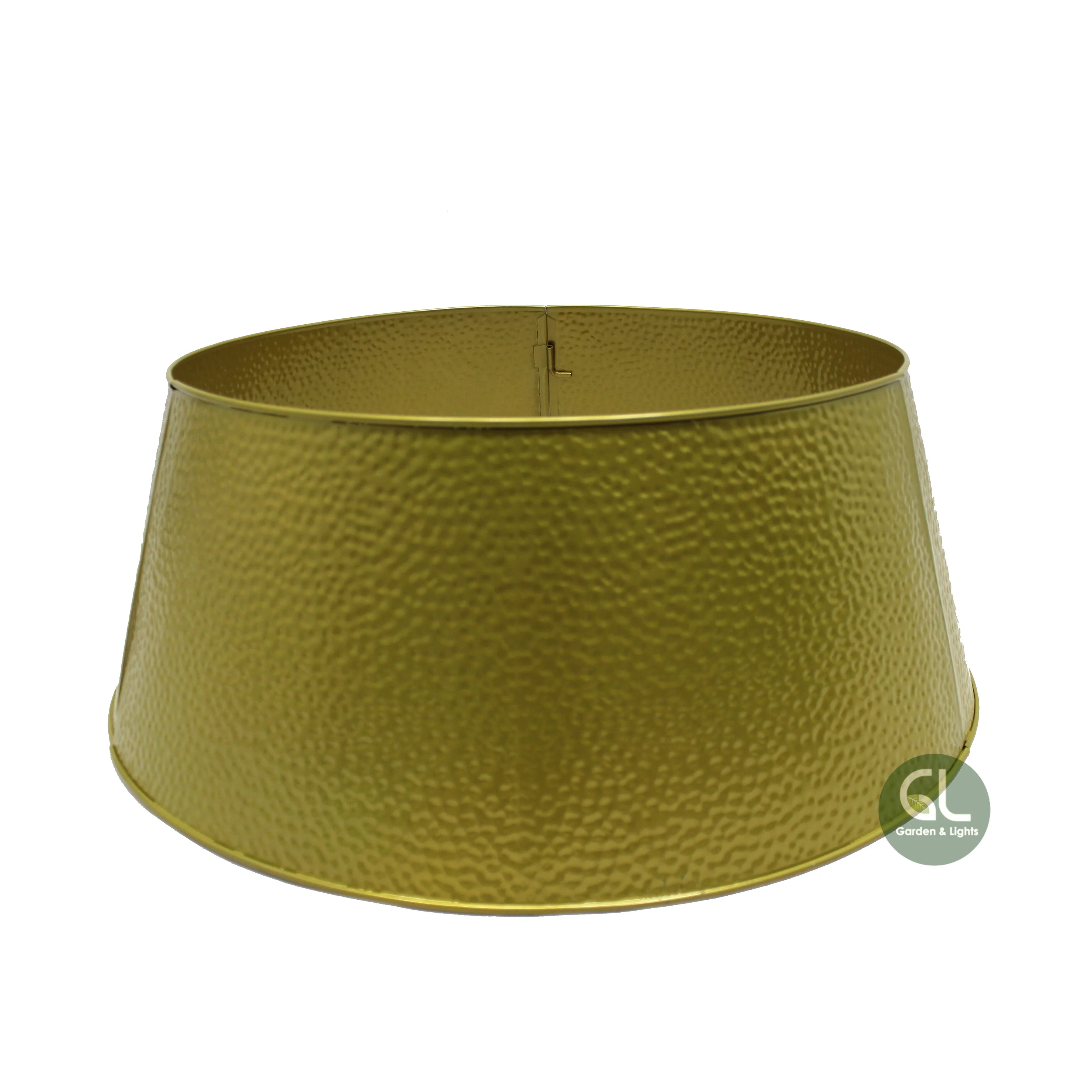 Оцинкованный металлический воротник для рождественской елки, металлическая юбка для елки