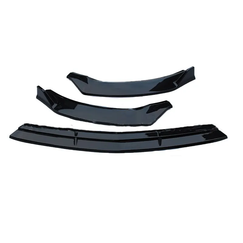 Front Bumper Lip For 2020-2021 Mercedes Benz CLA Class W118 CLA200 3PCS Style ABS Material Front Splitter Spoiler Lip Body Parts