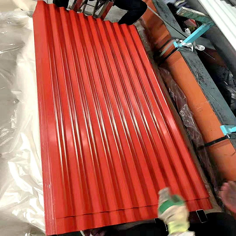 Кровельный лист из оцинкованной алюцинковой стали с цветным покрытием RAL PPGI / PPGL гофрированная