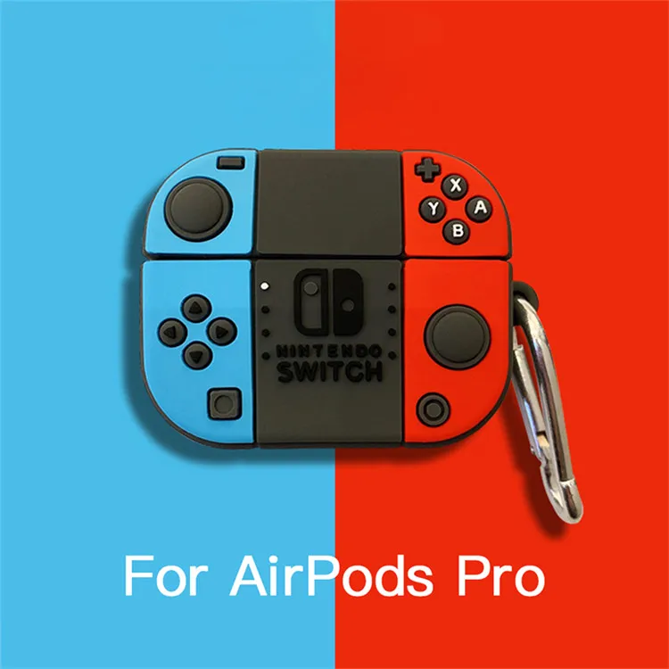 2021 New Wholesale 3D Gameboy Cute Protector with Hook Soft Silicone Case Cover for Airpods Pro for Airpods 1 2 Pro