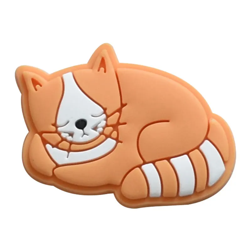 Cute Cat Wholesale Pvc Clog Shoe Decorations Charms Soft Rubber Shoe Croc Charms As A Gift For The Child