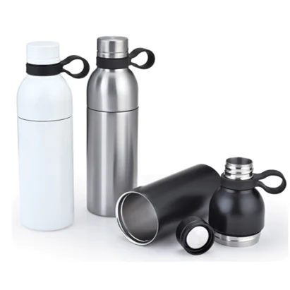 BPA Free Eco Friendly Removable 18 8 double wall stainless steel vacuum flask with cup