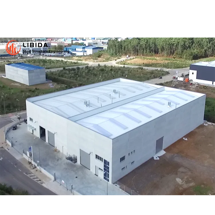 Металлическая конструкция каркасные навесы для фермы сборные Антикоррозийные стальные конструкции куриного домика наборы коровников здания продажи
