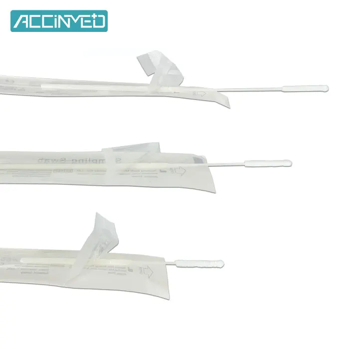 Free Sample Medical Sample Collection Disposable Sampling Flocked Swab