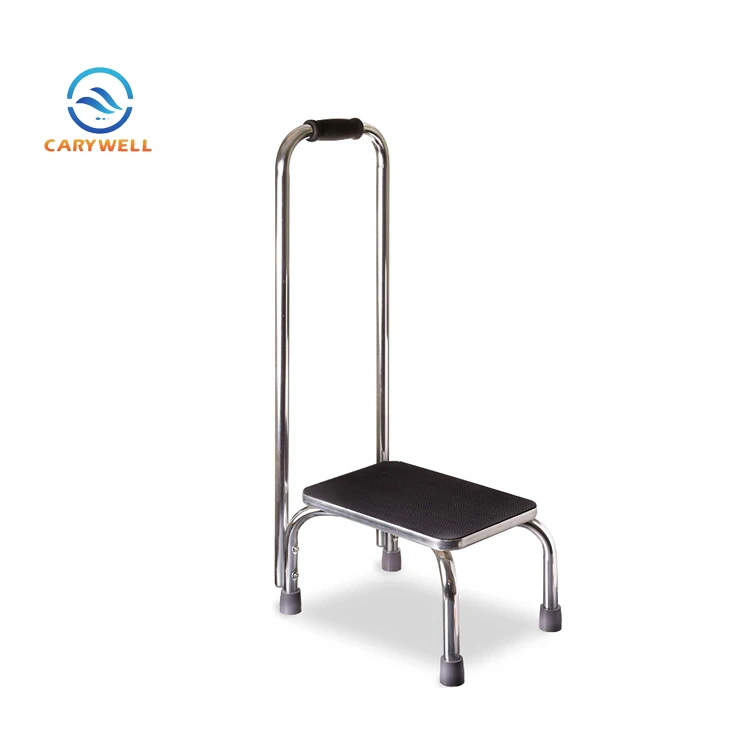 Стальной ступенчатый стул для пожилых людей из нержавеющей стали с ручкой
