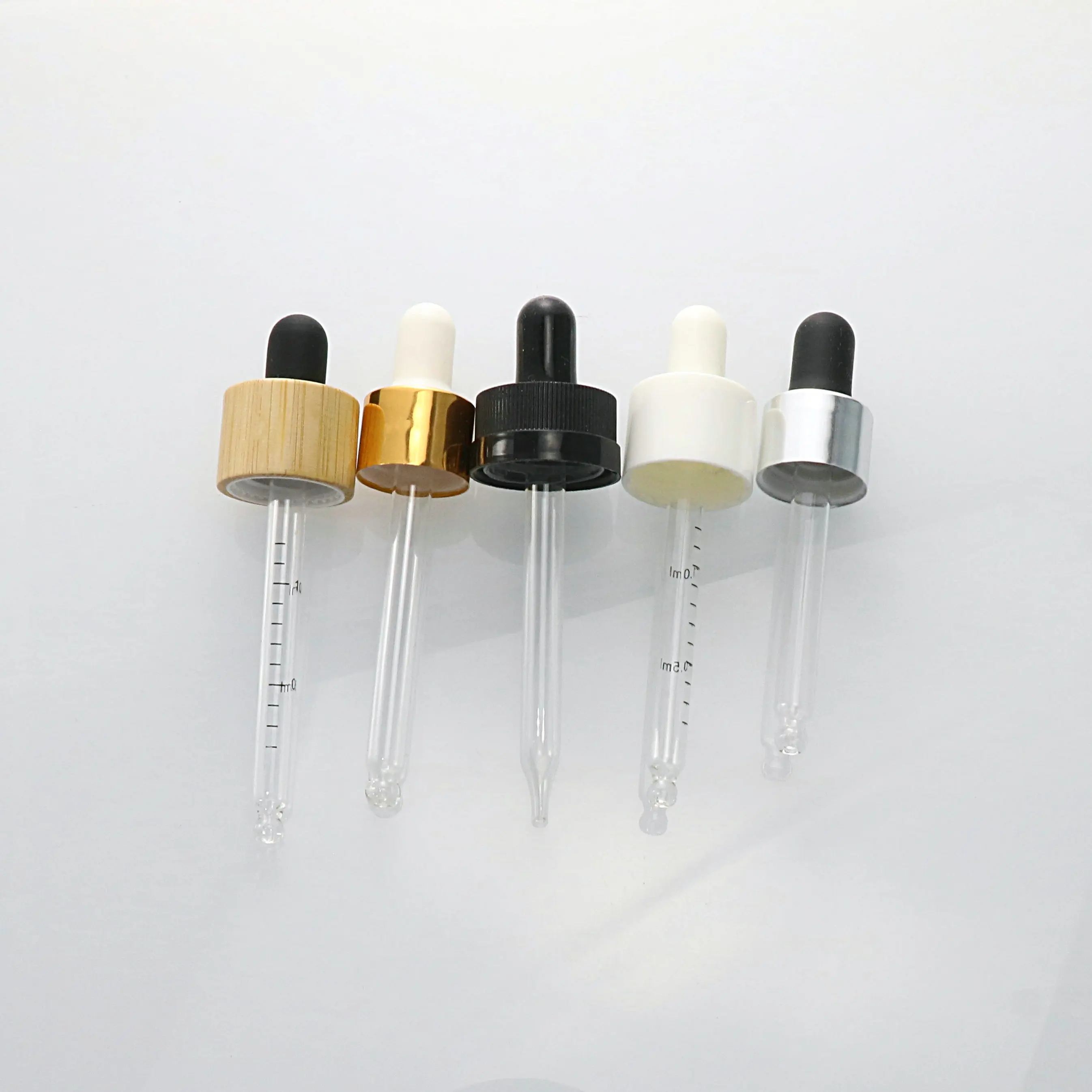 Environmental 18/410 20/410 24/410 Bamboo Dropper Cap Plastic Cap Essential Oil Wooden Dropper Bottle Cap Supplier