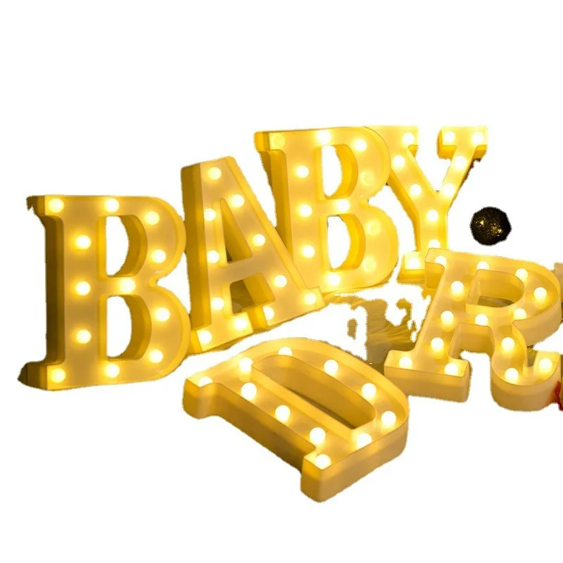 marry me Alphabet Led Marquee Letters with Lights outdoor indoor for Wedding Party Holiday decoration