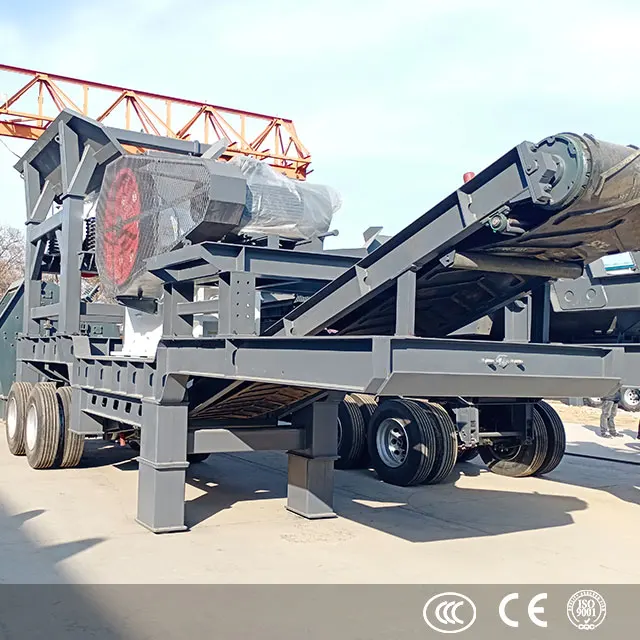 High quality 180t/h granite iron ore mobile jaw crushing plant for sale Peru