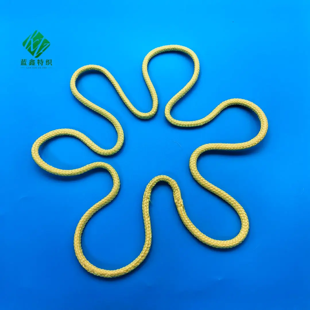 Circular high strength sling loop rope Lightweight meta para aramid kevlar fiber yarn sewing thread staple webbing fabric&rope