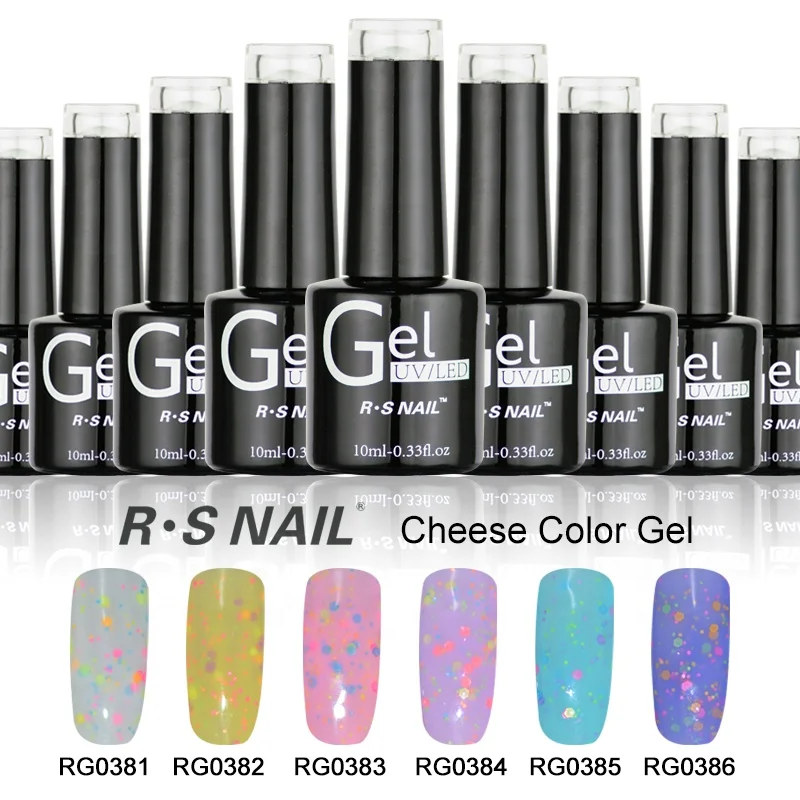 Бесплатный образец RS Nail heyuan Завод УФ Гель-лак для ногтей сырный гель лак 8 мл/10 мл/15 мл индивидуальная