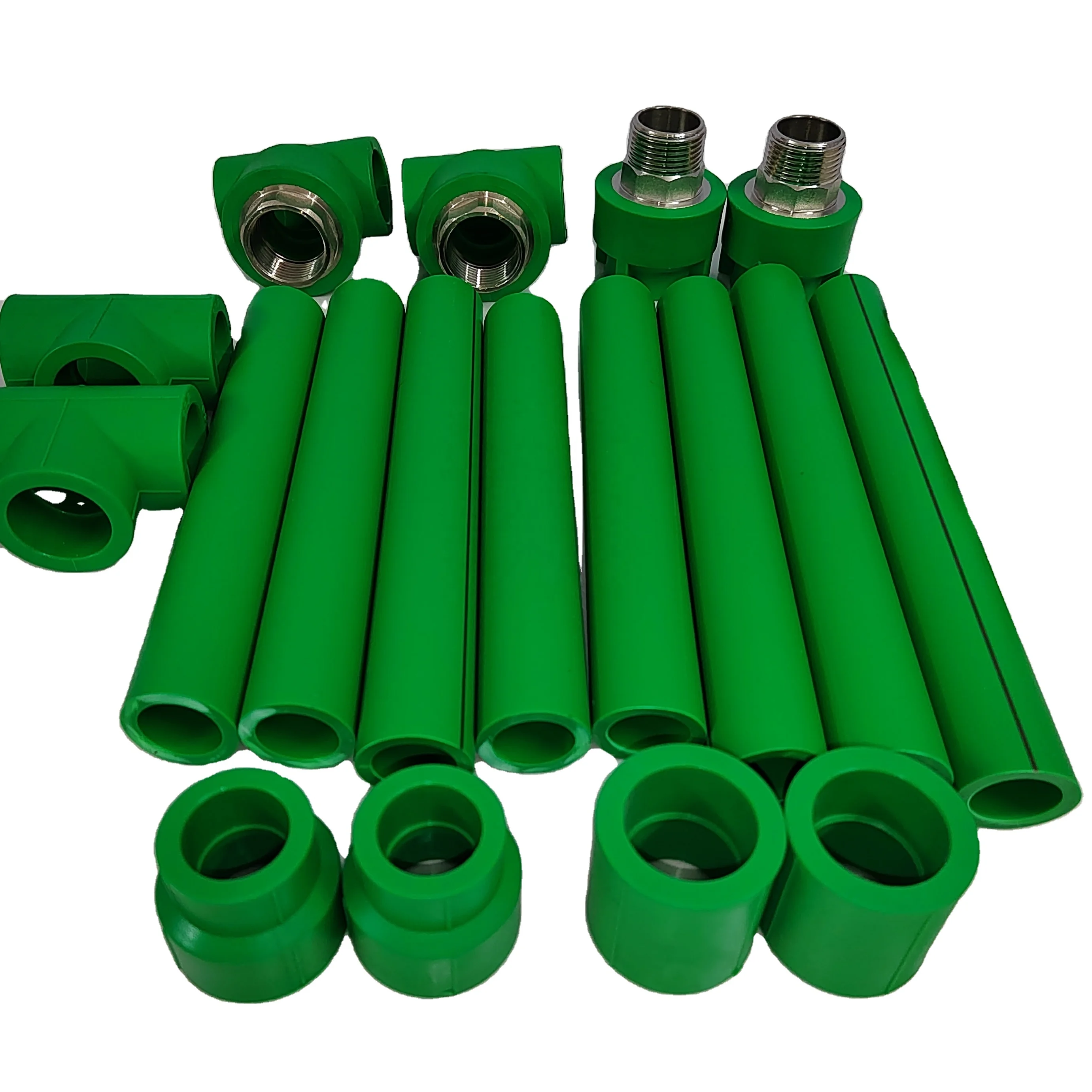 PPR water pipe boutique home decoration hot melt pipe 20 25 32 thickened PPR hot water pipe (green)