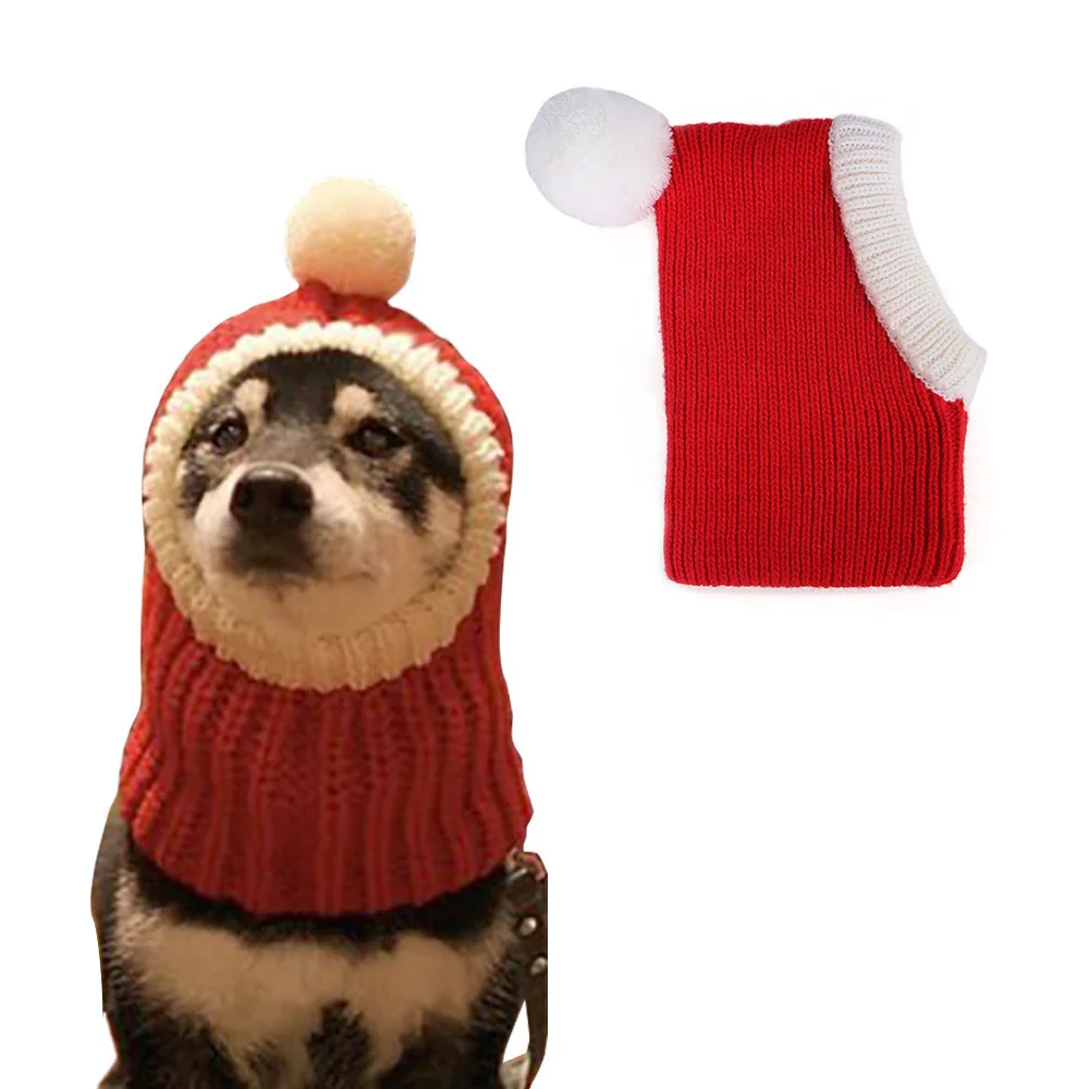 Costume Christmas Pet Apparel Accessories Dog Clothes  Autumn Winter Hat Coat Cape Scarf Hat for Dog Cat Puppy