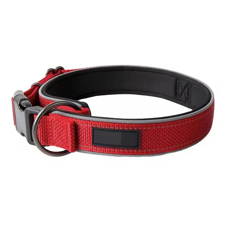 Hot selling chloroprene rubber lining, soft and comfortable dog collar, heavy-duty adjustable, breathable and durable dog collar