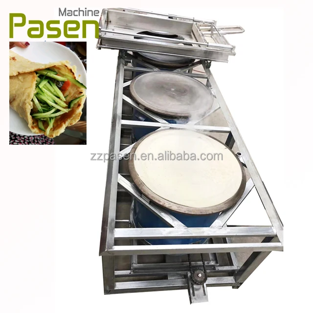 Stainless Steel Arabic saj bread arabic crepe making machine Commercial Arabian thin crispy Regag bread machine for sale